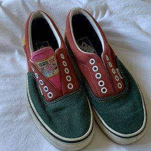 Retro color block Vans